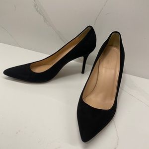 J Crew Black Suede Pumps, Size 8